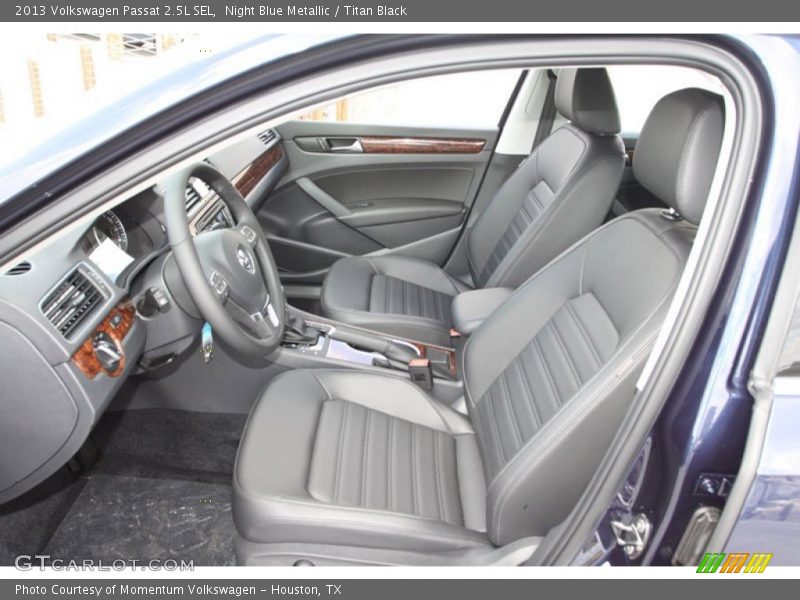 Night Blue Metallic / Titan Black 2013 Volkswagen Passat 2.5L SEL