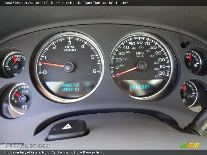 Blue Granite Metallic / Dark Titanium/Light Titanium 2008 Chevrolet Avalanche LT