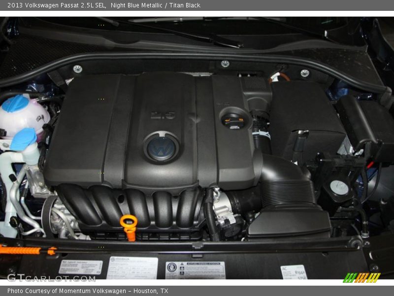 Night Blue Metallic / Titan Black 2013 Volkswagen Passat 2.5L SEL