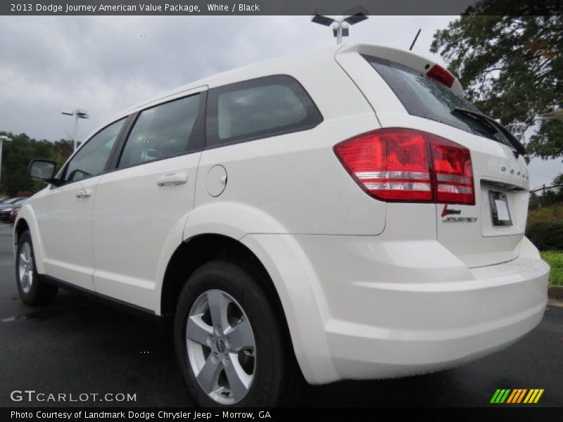 White / Black 2013 Dodge Journey American Value Package