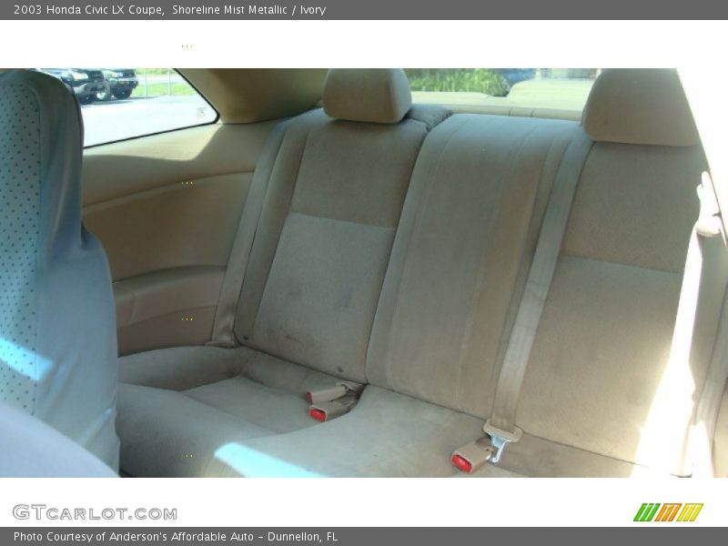 Shoreline Mist Metallic / Ivory 2003 Honda Civic LX Coupe