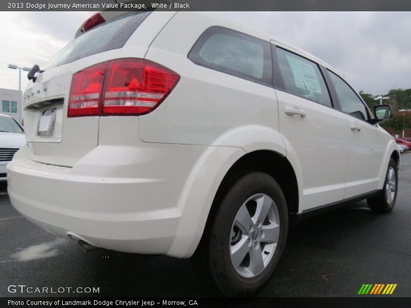 White / Black 2013 Dodge Journey American Value Package