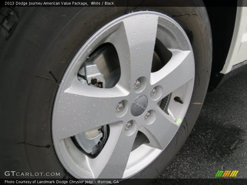 White / Black 2013 Dodge Journey American Value Package