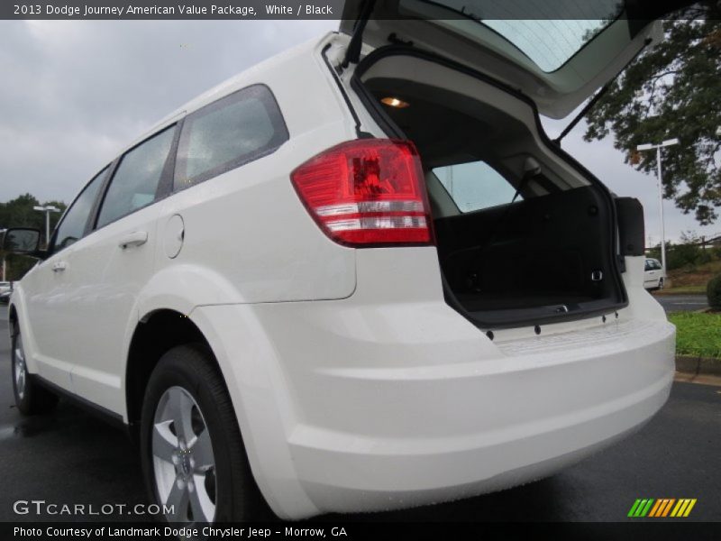 White / Black 2013 Dodge Journey American Value Package