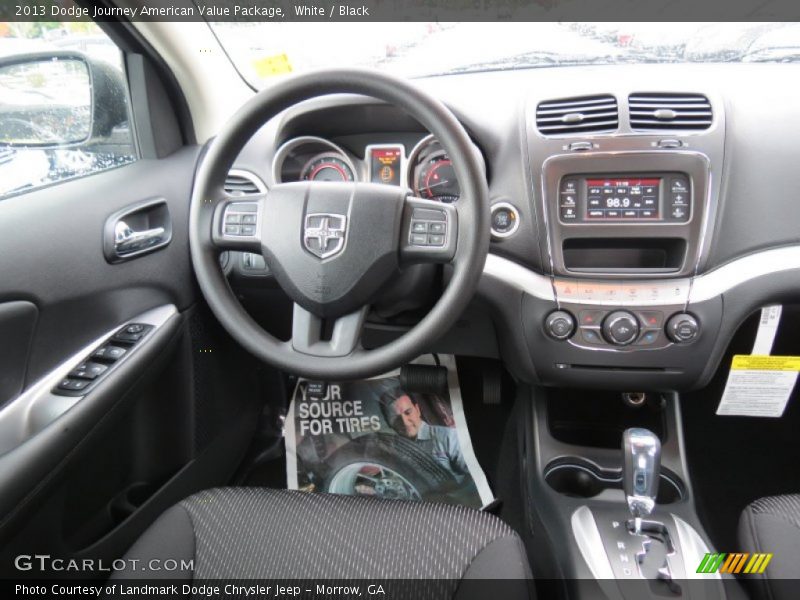 White / Black 2013 Dodge Journey American Value Package