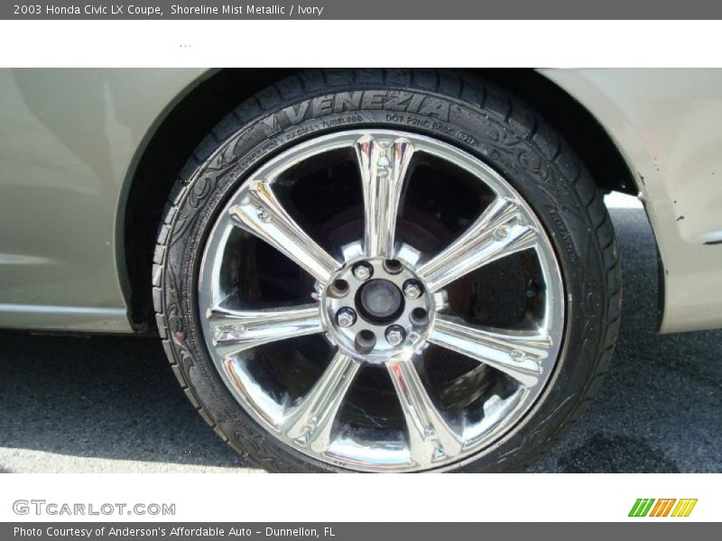 Shoreline Mist Metallic / Ivory 2003 Honda Civic LX Coupe