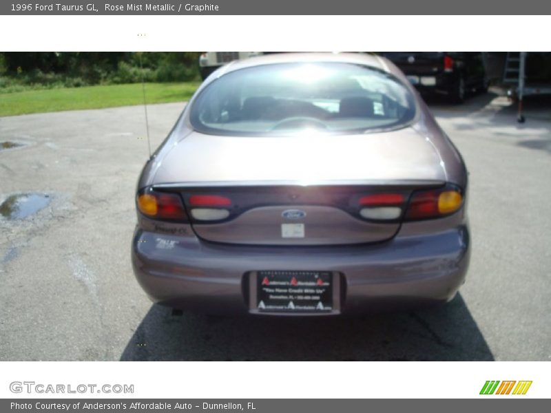 Rose Mist Metallic / Graphite 1996 Ford Taurus GL