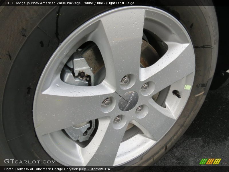White / Black/Light Frost Beige 2013 Dodge Journey American Value Package