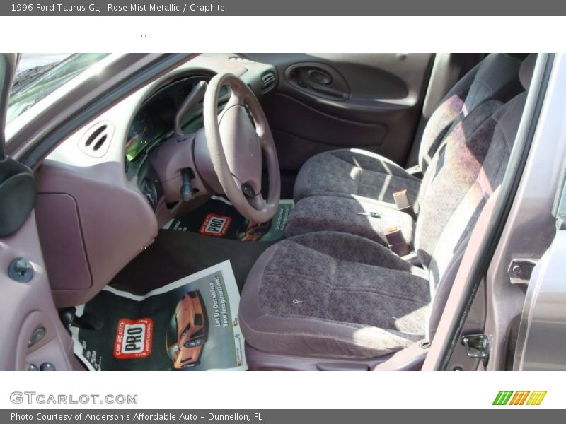 Rose Mist Metallic / Graphite 1996 Ford Taurus GL