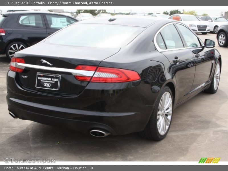 Ebony / Warm Charcoal/Warm Charcoal 2012 Jaguar XF Portfolio