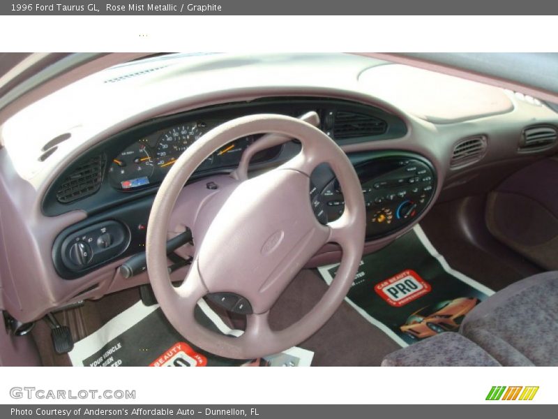 Rose Mist Metallic / Graphite 1996 Ford Taurus GL