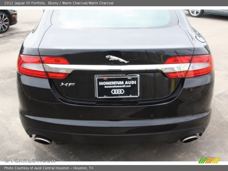 Ebony / Warm Charcoal/Warm Charcoal 2012 Jaguar XF Portfolio