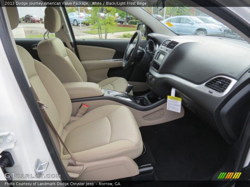 White / Black/Light Frost Beige 2013 Dodge Journey American Value Package