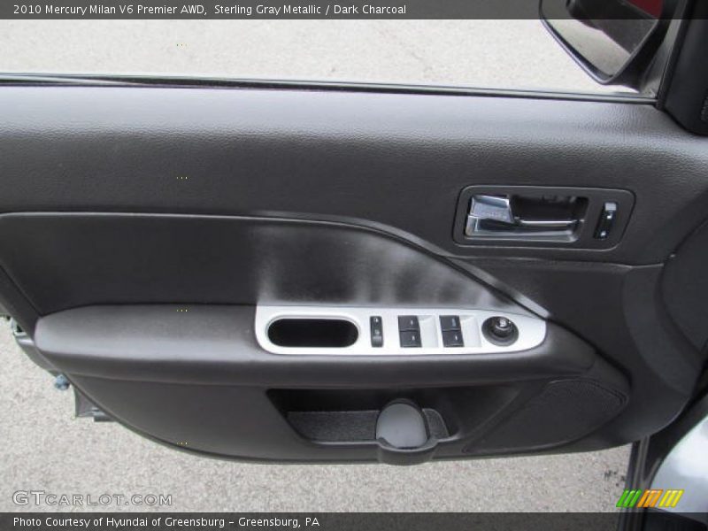 Sterling Gray Metallic / Dark Charcoal 2010 Mercury Milan V6 Premier AWD