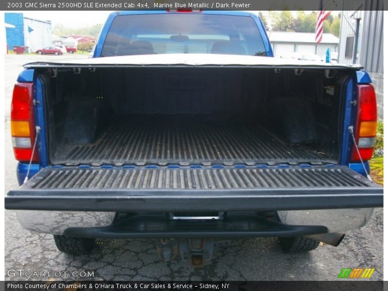 Marine Blue Metallic / Dark Pewter 2003 GMC Sierra 2500HD SLE Extended Cab 4x4