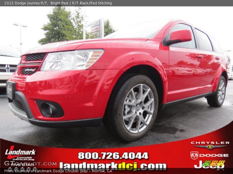 Bright Red / R/T Black/Red Stitching 2013 Dodge Journey R/T