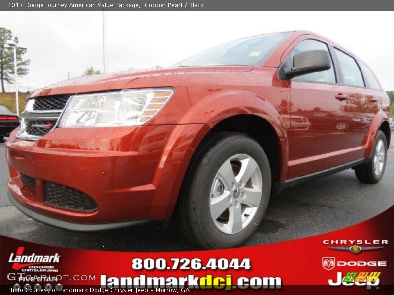 Copper Pearl / Black 2013 Dodge Journey American Value Package