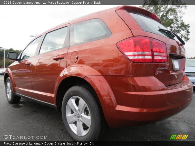Copper Pearl / Black 2013 Dodge Journey American Value Package