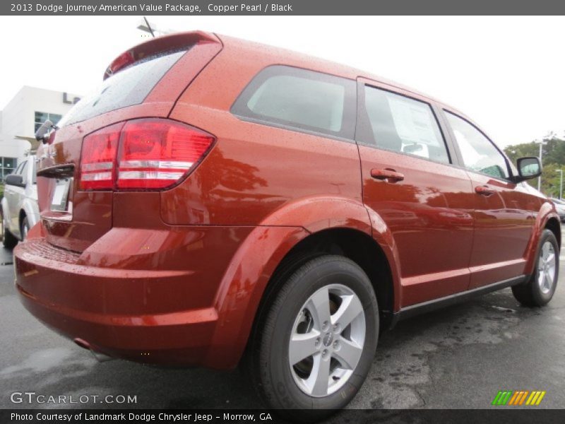 Copper Pearl / Black 2013 Dodge Journey American Value Package