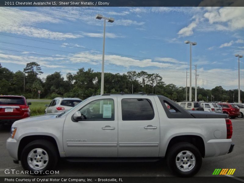 Sheer Silver Metallic / Ebony 2011 Chevrolet Avalanche LS
