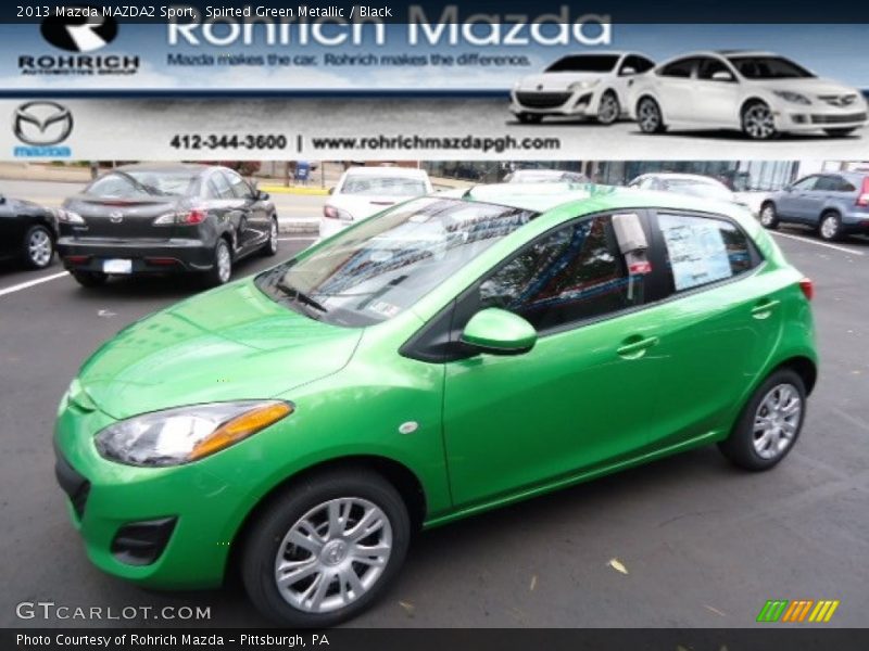 Spirted Green Metallic / Black 2013 Mazda MAZDA2 Sport