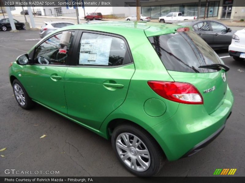 Spirted Green Metallic / Black 2013 Mazda MAZDA2 Sport
