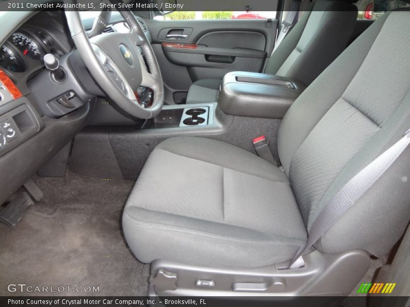 Sheer Silver Metallic / Ebony 2011 Chevrolet Avalanche LS
