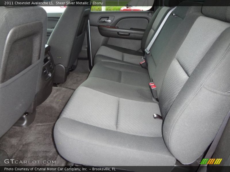 Sheer Silver Metallic / Ebony 2011 Chevrolet Avalanche LS