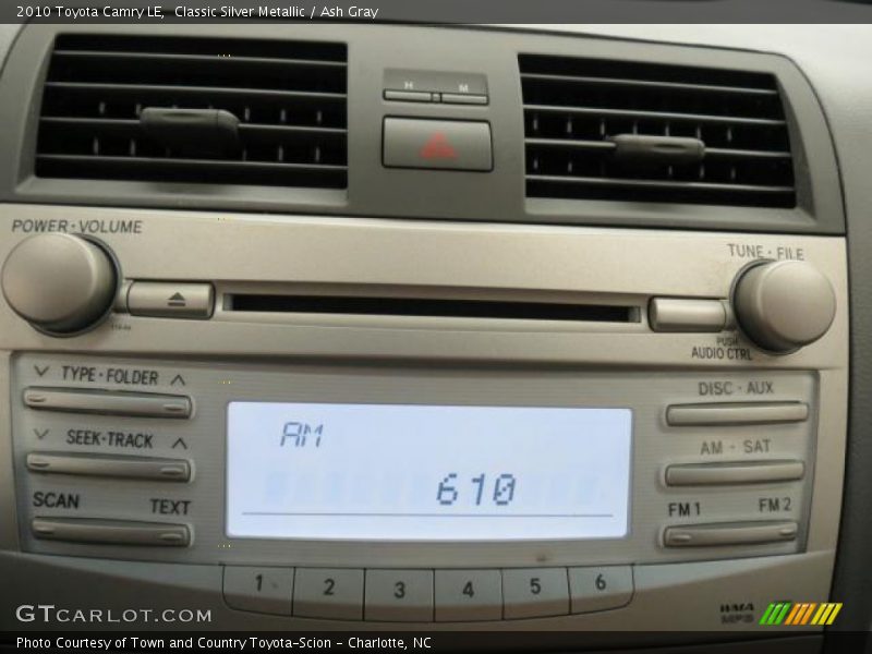 Classic Silver Metallic / Ash Gray 2010 Toyota Camry LE