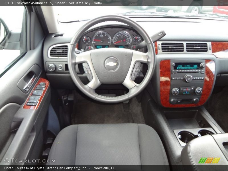 Sheer Silver Metallic / Ebony 2011 Chevrolet Avalanche LS