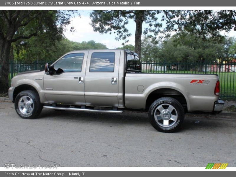 Arizona Beige Metallic / Tan 2006 Ford F250 Super Duty Lariat Crew Cab 4x4