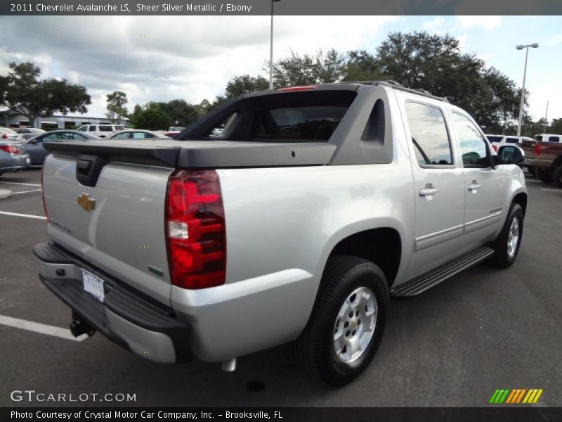 Sheer Silver Metallic / Ebony 2011 Chevrolet Avalanche LS