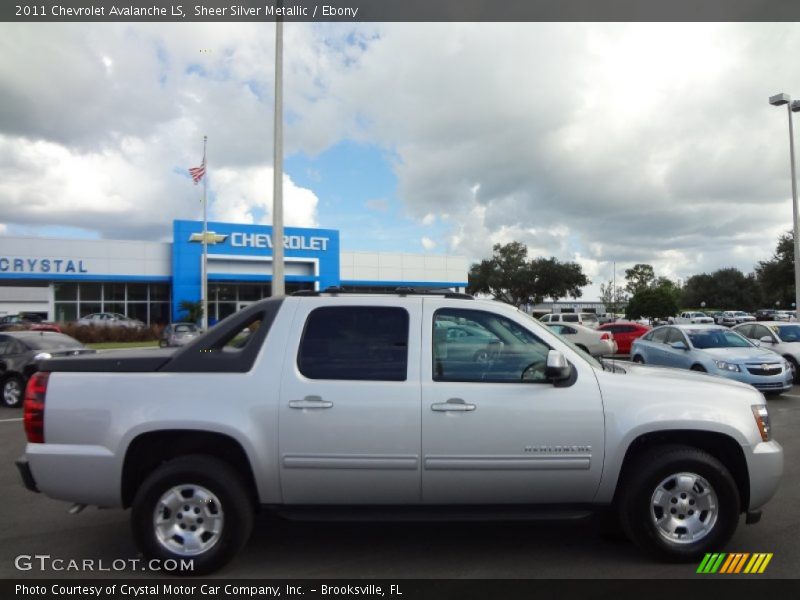 Sheer Silver Metallic / Ebony 2011 Chevrolet Avalanche LS