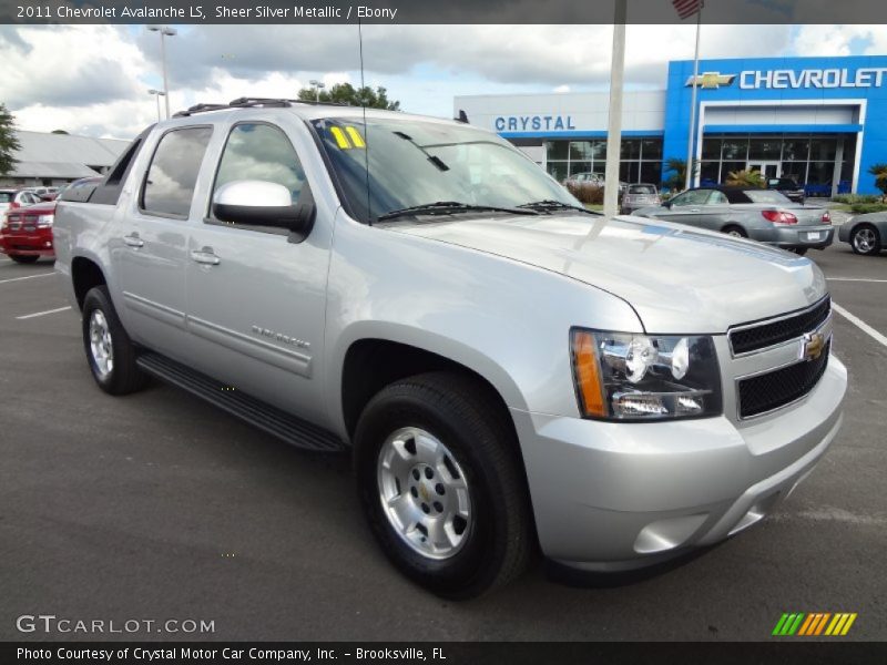 Sheer Silver Metallic / Ebony 2011 Chevrolet Avalanche LS