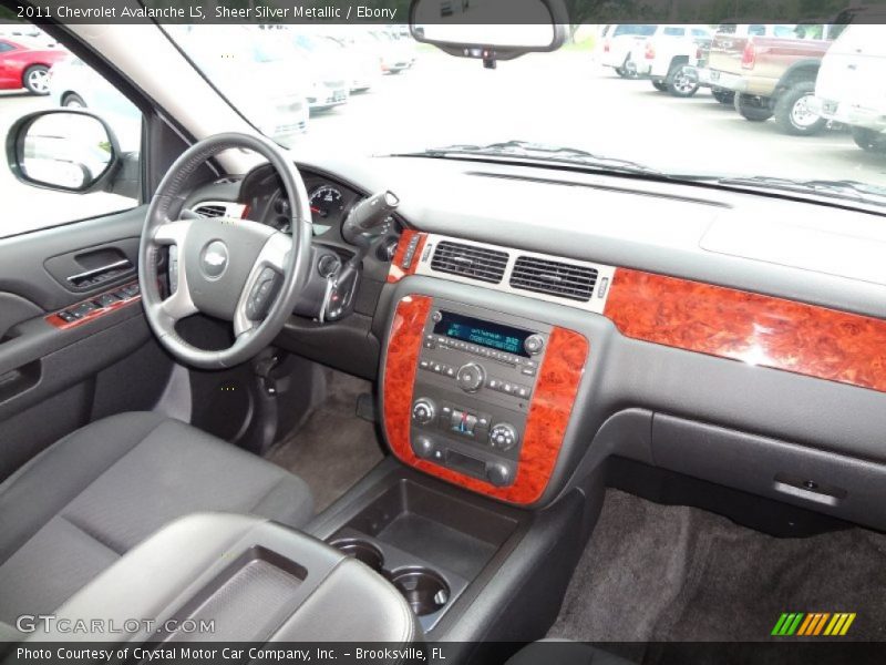 Sheer Silver Metallic / Ebony 2011 Chevrolet Avalanche LS