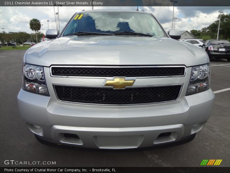 Sheer Silver Metallic / Ebony 2011 Chevrolet Avalanche LS