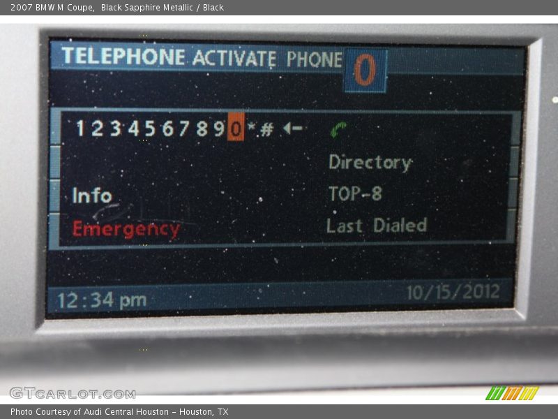 Black Sapphire Metallic / Black 2007 BMW M Coupe
