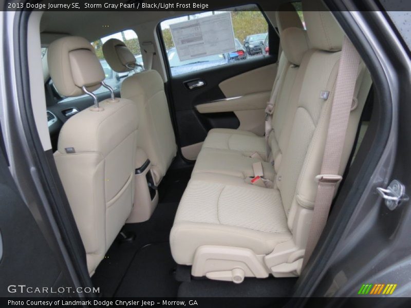 Storm Gray Pearl / Black/Light Frost Beige 2013 Dodge Journey SE
