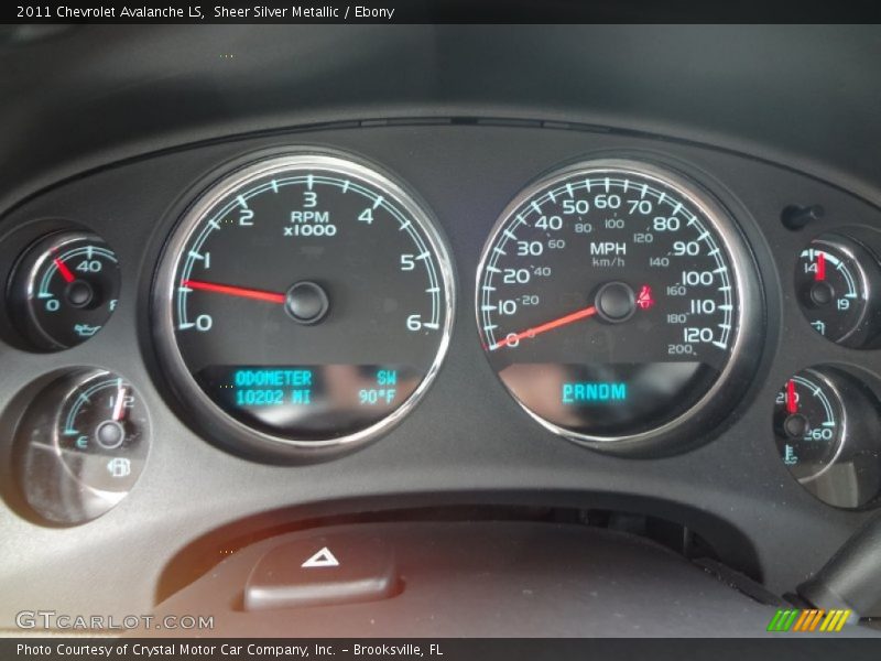 Sheer Silver Metallic / Ebony 2011 Chevrolet Avalanche LS