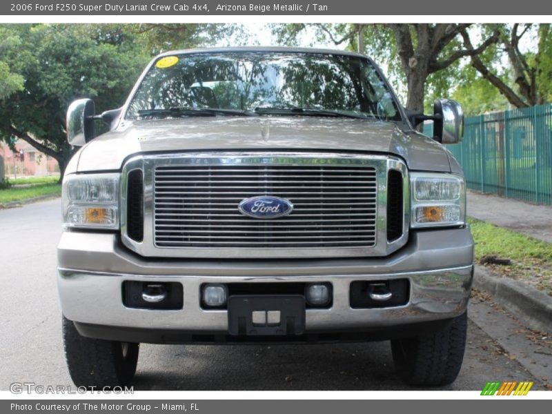 Arizona Beige Metallic / Tan 2006 Ford F250 Super Duty Lariat Crew Cab 4x4
