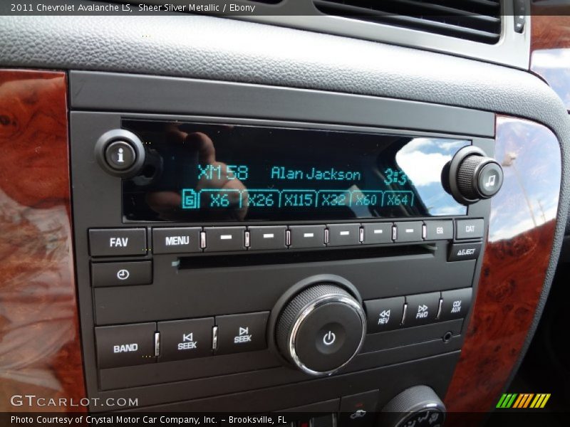 Sheer Silver Metallic / Ebony 2011 Chevrolet Avalanche LS