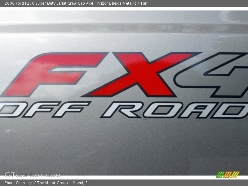Arizona Beige Metallic / Tan 2006 Ford F250 Super Duty Lariat Crew Cab 4x4