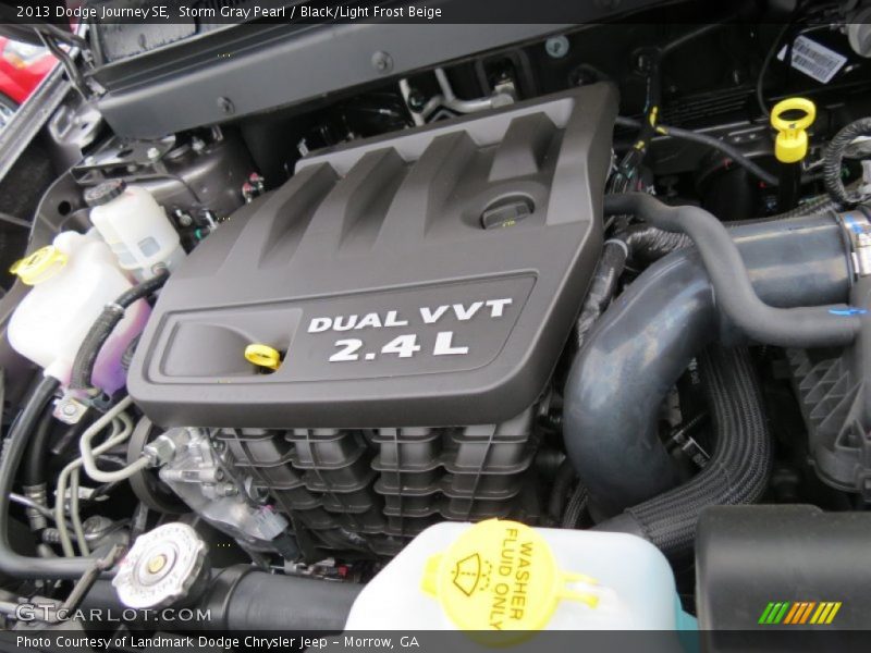 Storm Gray Pearl / Black/Light Frost Beige 2013 Dodge Journey SE