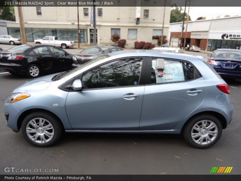 Clear Water Blue Metallic / Black 2013 Mazda MAZDA2 Sport