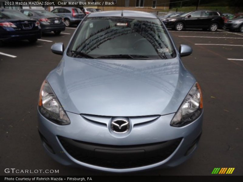 Clear Water Blue Metallic / Black 2013 Mazda MAZDA2 Sport