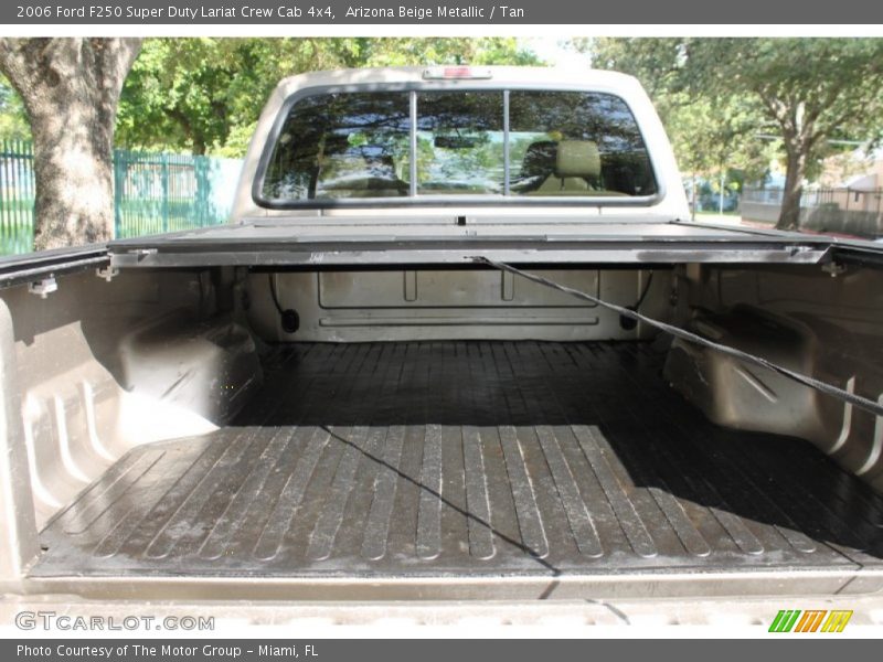 Arizona Beige Metallic / Tan 2006 Ford F250 Super Duty Lariat Crew Cab 4x4