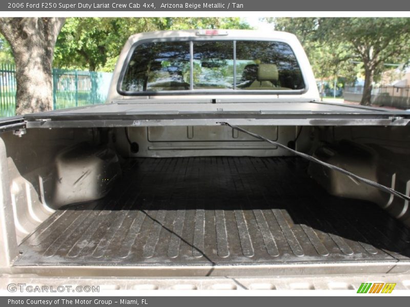 Arizona Beige Metallic / Tan 2006 Ford F250 Super Duty Lariat Crew Cab 4x4