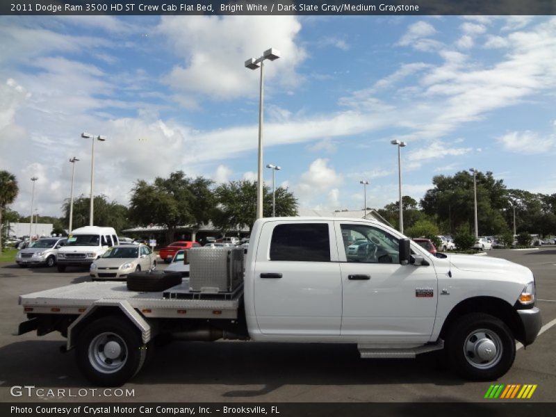 Bright White / Dark Slate Gray/Medium Graystone 2011 Dodge Ram 3500 HD ST Crew Cab Flat Bed