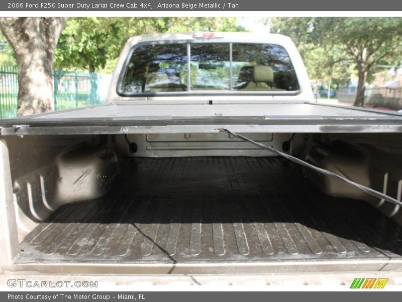 Arizona Beige Metallic / Tan 2006 Ford F250 Super Duty Lariat Crew Cab 4x4