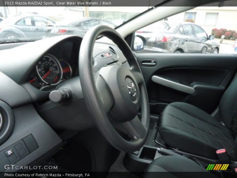Clear Water Blue Metallic / Black 2013 Mazda MAZDA2 Sport